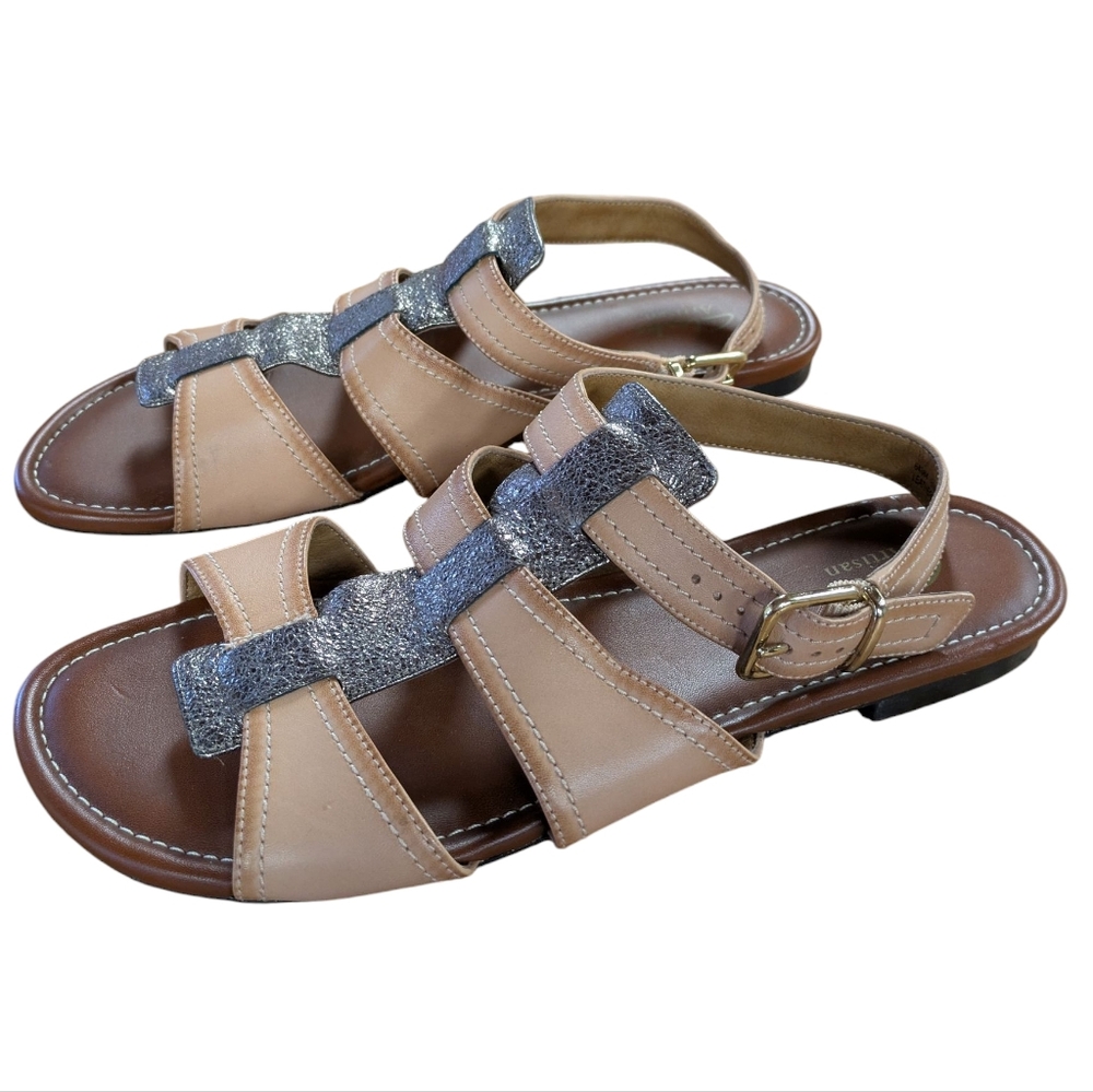 Clarks Artisan Metallic Flat Sandals Size 9.5 - Picture 8 of 8